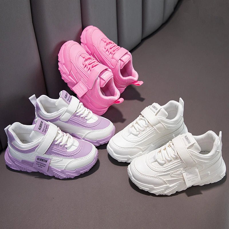 Kids Sports Shoes for Girls Boys Children Running Sneakers PU Soft School Casual Shoes Classic Fashion Anti - skid Spring Autumn - SHOWLU FASHION STORE