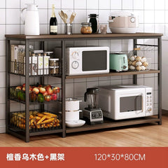 Kitchen Cabinet Locker Storage Rack Floor Multi - Layer Household Sideboard Cabinet Multi - Functional Microwave Storage Cabinet - SHOWLU FASHION STORE