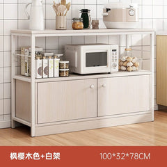 Kitchen Cabinet Locker Storage Rack Floor Multi - Layer Household Sideboard Cabinet Multi - Functional Microwave Storage Cabinet - SHOWLU FASHION STORE