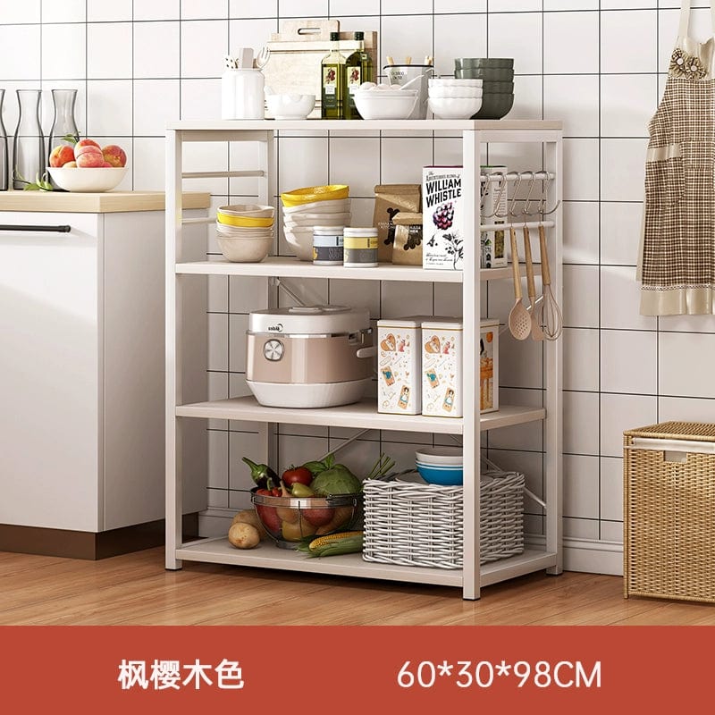 Kitchen Cabinet Locker Storage Rack Floor Multi - Layer Household Sideboard Cabinet Multi - Functional Microwave Storage Cabinet - SHOWLU FASHION STORE