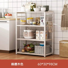 Kitchen Cabinet Locker Storage Rack Floor Multi - Layer Household Sideboard Cabinet Multi - Functional Microwave Storage Cabinet - SHOWLU FASHION STORE