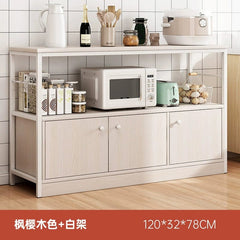 Kitchen Cabinet Locker Storage Rack Floor Multi - Layer Household Sideboard Cabinet Multi - Functional Microwave Storage Cabinet - SHOWLU FASHION STORE