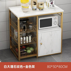 Kitchen Cabinet Locker Storage Rack Floor Multi - Layer Household Sideboard Cabinet Multi - Functional Microwave Storage Cabinet - SHOWLU FASHION STORE