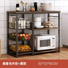 Kitchen Cabinet Locker Storage Rack Floor Multi - Layer Household Sideboard Cabinet Multi - Functional Microwave Storage Cabinet - SHOWLU FASHION STORE