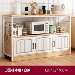 Kitchen Cabinet Locker Storage Rack Floor Multi - Layer Household Sideboard Cabinet Multi - Functional Microwave Storage Cabinet - SHOWLU FASHION STORE