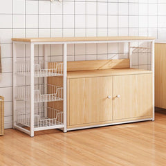 Kitchen Cabinet Locker Storage Rack Floor Multi - Layer Household Sideboard Cabinet Multi - Functional Microwave Storage Cabinet - SHOWLU FASHION STORE