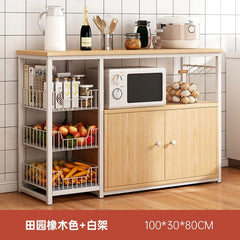 Kitchen Cabinet Locker Storage Rack Floor Multi - Layer Household Sideboard Cabinet Multi - Functional Microwave Storage Cabinet - SHOWLU FASHION STORE