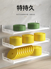 Kitchen Rack Punch - Free Wall - Mounted Seasoning Wall - Mounted All Products Household White Multi - Functional Storage Rack - SHOWLU FASHION STORE