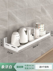 Kitchen Rack Punch - Free Wall - Mounted Seasoning Wall - Mounted All Products Household White Multi - Functional Storage Rack - SHOWLU FASHION STORE