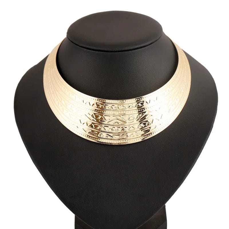 KMVEXO Fashion Jewelry Wide Punk Necklaces Charm Party Necklace Chain Luxury Choker Collar Necklace For Women Collier Femme - SHOWLU FASHION STORE