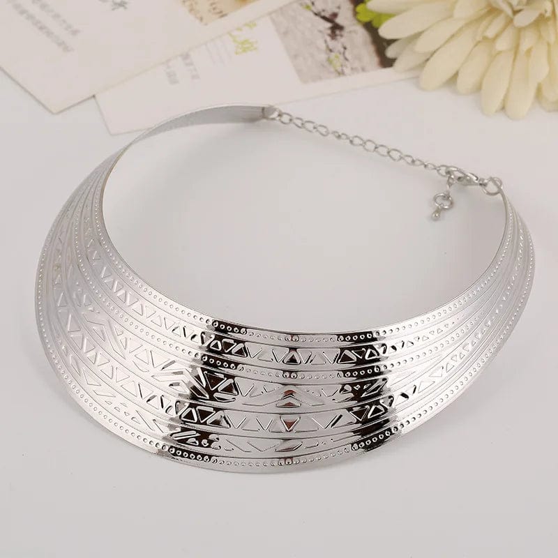 KMVEXO Fashion Jewelry Wide Punk Necklaces Charm Party Necklace Chain Luxury Choker Collar Necklace For Women Collier Femme - SHOWLU FASHION STORE