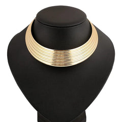 KMVEXO Fashion Jewelry Wide Punk Necklaces Charm Party Necklace Chain Luxury Choker Collar Necklace For Women Collier Femme - SHOWLU FASHION STORE
