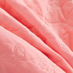 Korea Solid Brushed Bedspread Set Lace Quilted Queen King Size Ruffles Bedskirt Double Bed Cover with 2 Pillowcases - SHOWLU FASHION STORE