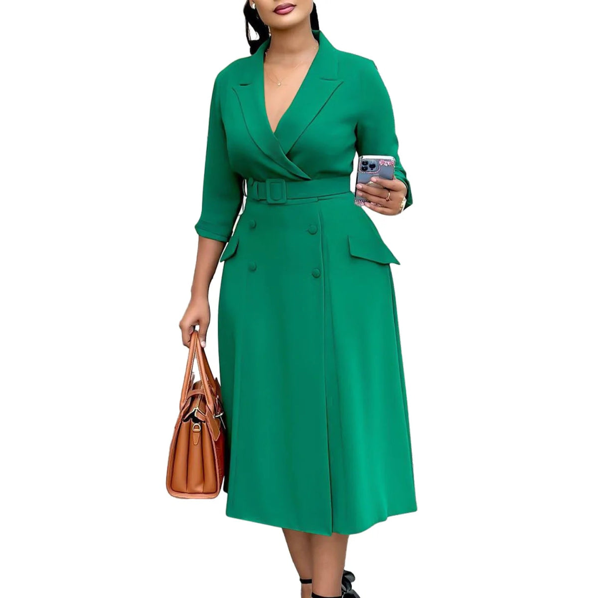 L - 3XL Plus Size Clothes Dresses Women Robes Summer Autumn Loose Street Casual 3XL Big Size Office Lady Midi Dress Oversized - SHOWLU FASHION STORE