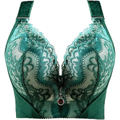 Lace Bra Underwire Bra for Women Plus Size Bra Underwear Women 5/8 Cup Sexy Bra Push Up Bra Women Tops Fashion Female Clothing - SHOWLU FASHION STORE