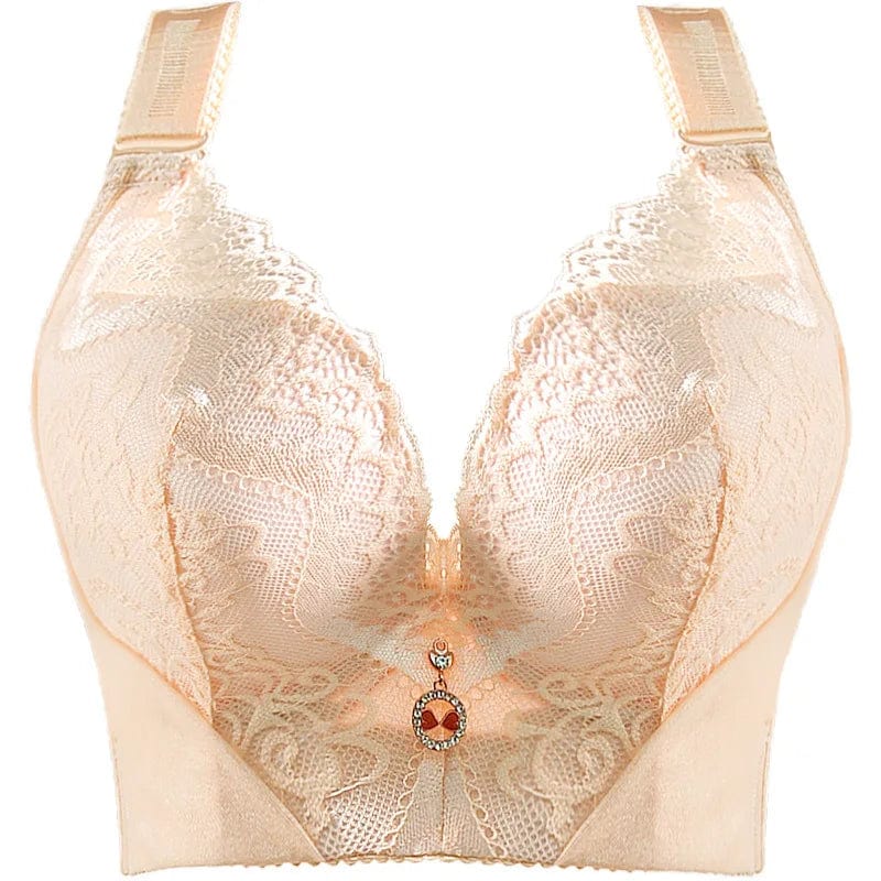 Lace Bra Underwire Bra for Women Plus Size Bra Underwear Women 5/8 Cup Sexy Bra Push Up Bra Women Tops Fashion Female Clothing - SHOWLU FASHION STORE