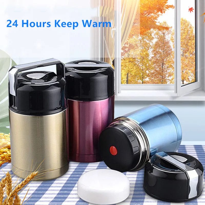 Large Capacity 800ML/1000ML Thermos Lunch Box Portable Stainless Steel Food Soup Containers Vacuum Flasks Thermocup - SHOWLU FASHION STORE