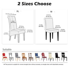 Large Chair Covers for Dining Room, Geometric Slipcover for high back Dining Chair, Soft Stretch Washable Removable - SHOWLU FASHION STORE