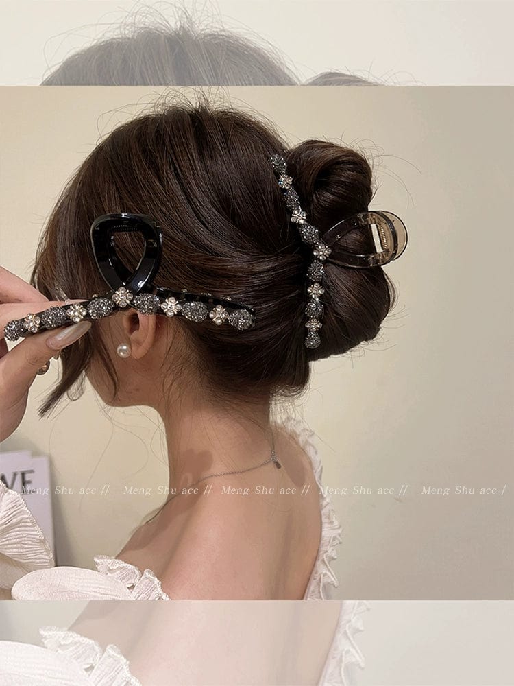 Large Size Elegant Internet Hot Rhinestones Hair Clip Headdress Grip - SHOWLU FASHION STORE