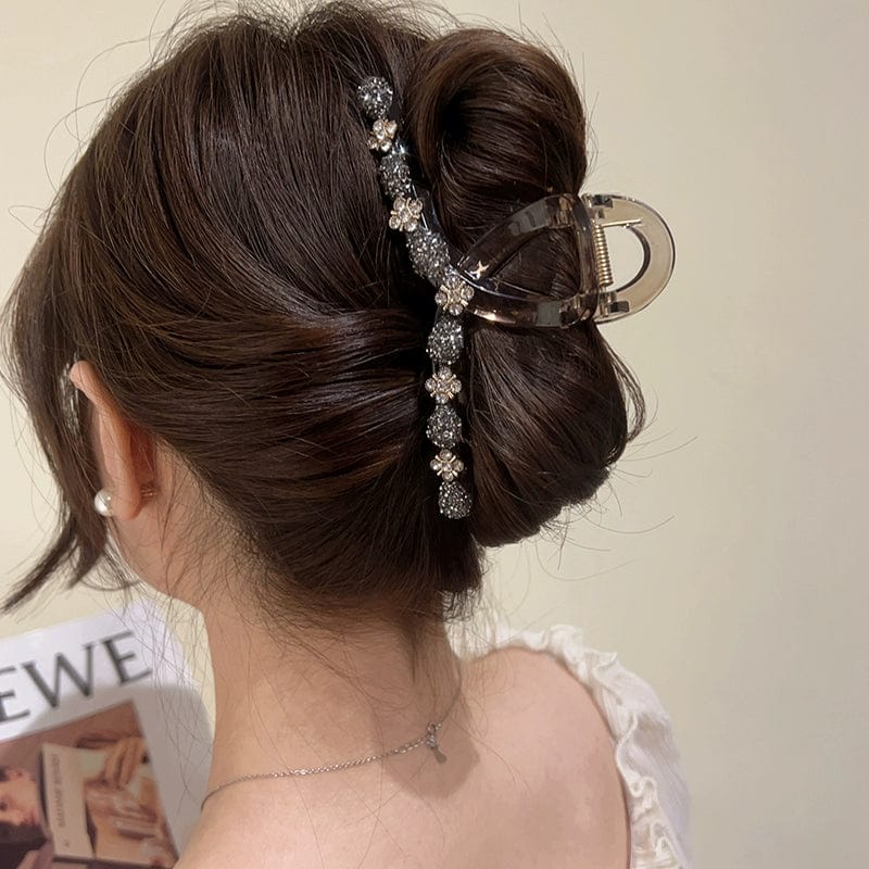 Large Size Elegant Internet Hot Rhinestones Hair Clip Headdress Grip - SHOWLU FASHION STORE