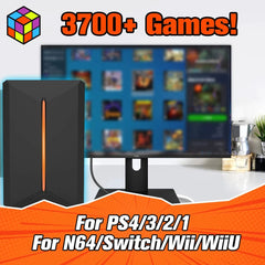 Launchbox Gaming Hard Drive Disk Retro Game Console for PS4/PS3/PS2/WiiU/Wii/N64/DC/PS1 for Win PC/Laptop With 3760+PC/3D Games - SHOWLU FASHION STORE
