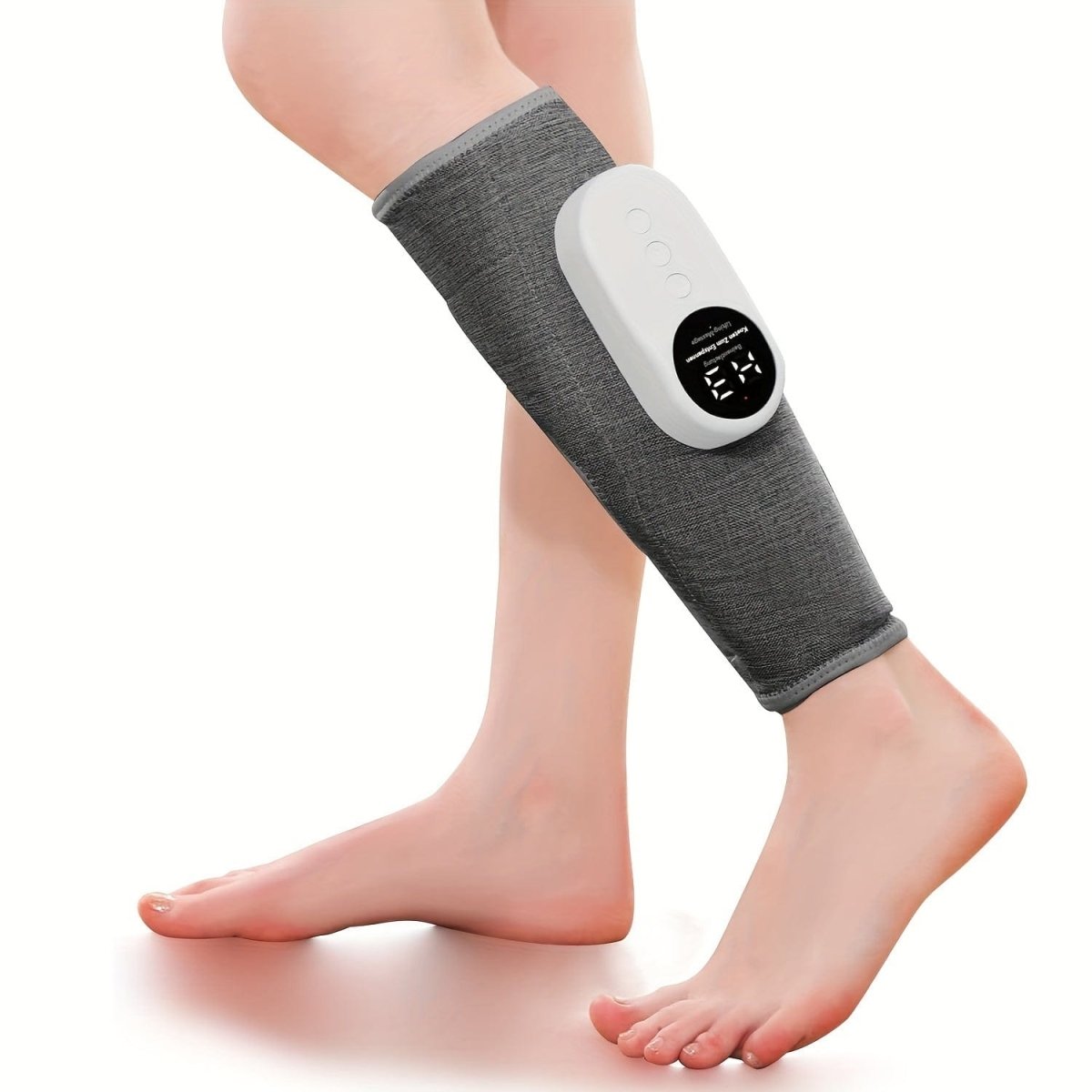 Leg Massager For Circulation And Pain Relief, Calf Air Compression Massager With Heat, Leg Massager With 3 Intensities, 3 Modes, Easy To Use, Muscle Relaxation, Support For Legs And Feet Discomfort, Helps With Muscle Stiffnes - SHOWLU FASHION STORE