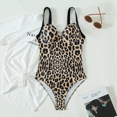 Leopard Gyaru Sensation Swimsuit - SHOWLU FASHION STORE