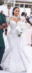 long tail mid - length oblique satin high quality mermaid tail shoulder v - neck wedding dresses - SHOWLU FASHION STORE