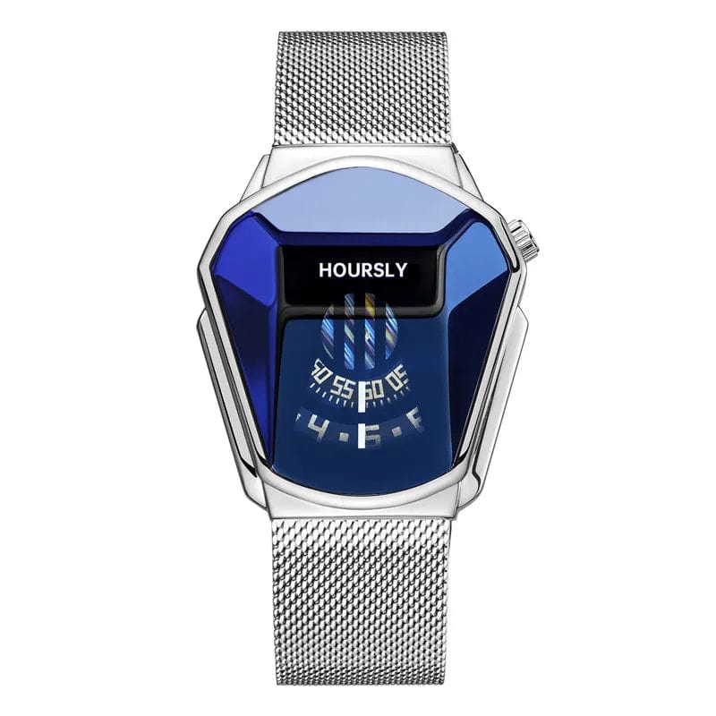 Luxury Hoursly Brand Trend Cool Men's Wrist Watch Stainless Steel Technology Fashion Quartz Watch For Men 2021 Relogio Masculino - SHOWLU FASHION STORE