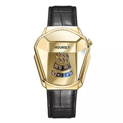 Luxury Hoursly Brand Trend Cool Men's Wrist Watch Stainless Steel Technology Fashion Quartz Watch For Men 2021 Relogio Masculino - SHOWLU FASHION STORE
