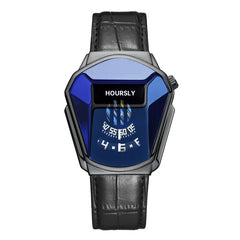 Luxury Hoursly Brand Trend Cool Men's Wrist Watch Stainless Steel Technology Fashion Quartz Watch For Men 2021 Relogio Masculino - SHOWLU FASHION STORE