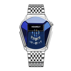 Luxury Hoursly Brand Trend Cool Men's Wrist Watch Stainless Steel Technology Fashion Quartz Watch For Men 2021 Relogio Masculino - SHOWLU FASHION STORE