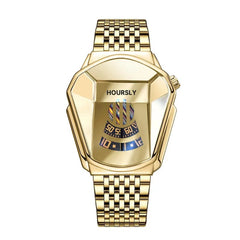 Luxury Hoursly Brand Trend Cool Men's Wrist Watch Stainless Steel Technology Fashion Quartz Watch For Men 2021 Relogio Masculino - SHOWLU FASHION STORE