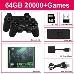 M8 Video Game Console 4K HD Built - in 20000 Games Wireless Controller TV Game Stick Retro Handheld Game Player Dropshipping - SHOWLU FASHION STORE