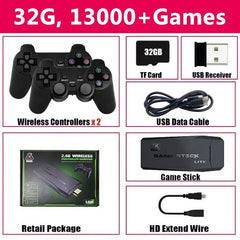 M8 Video Game Console 4K HD Built - in 20000 Games Wireless Controller TV Game Stick Retro Handheld Game Player Dropshipping - SHOWLU FASHION STORE