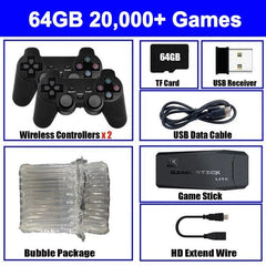 M8 Video Game Console 4K HD Built - in 20000 Games Wireless Controller TV Game Stick Retro Handheld Game Player Dropshipping - SHOWLU FASHION STORE
