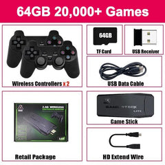 M8 Video Game Console 4K HD Built - in 20000 Games Wireless Controller TV Game Stick Retro Handheld Game Player Dropshipping - SHOWLU FASHION STORE