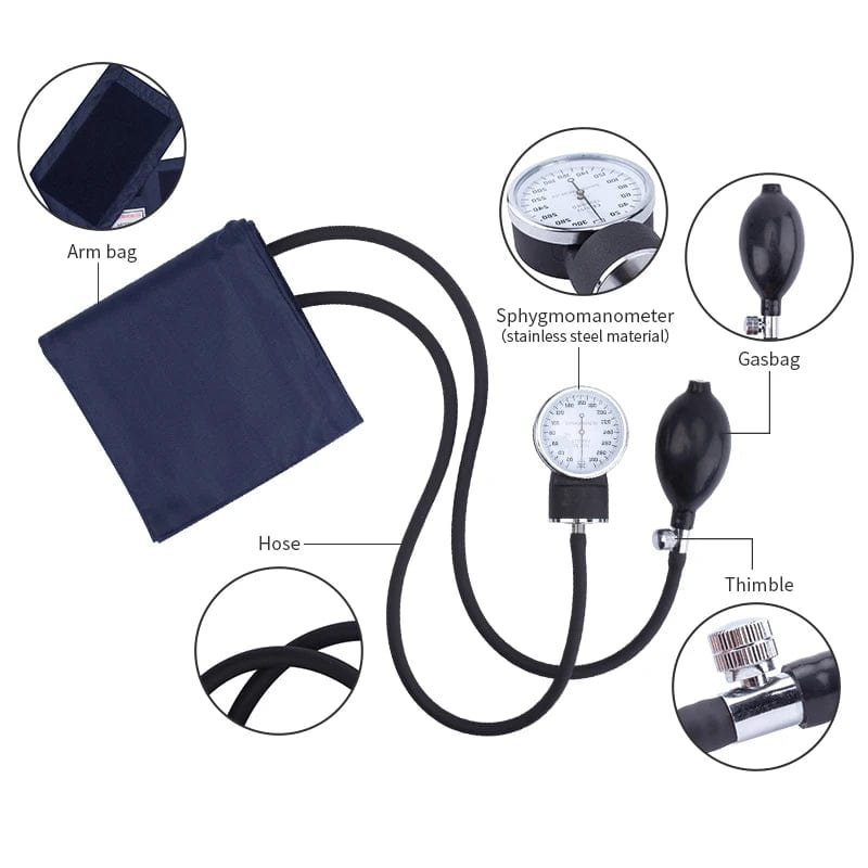 Manual Blood Pressure Monitor Diastolic Sphygmomanometer BP Tensiometer Blood Pressure Sphygmomanomete Cuff Home Health Monitor - SHOWLU FASHION STORE