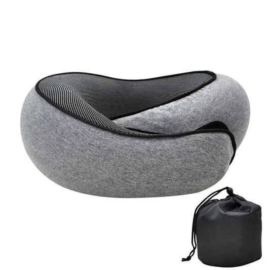 Memory Foam Neck Pillow Cervical Vertebra Travel Portable Noon Break Aircraft U Type Of Pillow Sleep Camping Pillow Carry Bag - SHOWLU FASHION STORE