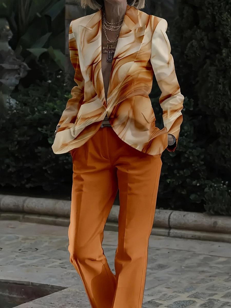 Men And Women Slim Fit Nightclub Style Suits, Advanced Elegance Fashion Western - style Clothes Autumn Winter Party Pink Leopard Print Printed Jacket And Long Pants 2pcs Set for Men Hip Hop Outerwear Clothes. - SHOWLU FASHION STORE