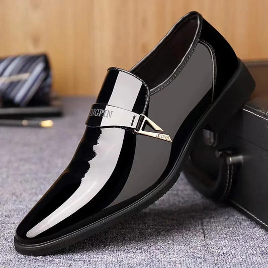 men fashion shoes non slip slip on shoes for men Breathable Men's Penny Loafers for Business Office Wear - SHOWLU FASHION STORE