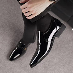 men fashion shoes non slip slip on shoes for men Breathable Men's Penny Loafers for Business Office Wear - SHOWLU FASHION STORE
