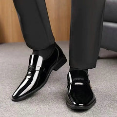 men fashion shoes non slip slip on shoes for men Breathable Men's Penny Loafers for Business Office Wear - SHOWLU FASHION STORE