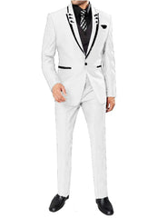 Men's 3 Pieces Suits Wedding Suits One Button Groom Tuxedos Men Leisure Boutique Business Wedding Suit Jacket Pants Vest - SHOWLU FASHION STORE