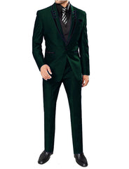 Men's 3 Pieces Suits Wedding Suits One Button Groom Tuxedos Men Leisure Boutique Business Wedding Suit Jacket Pants Vest - SHOWLU FASHION STORE