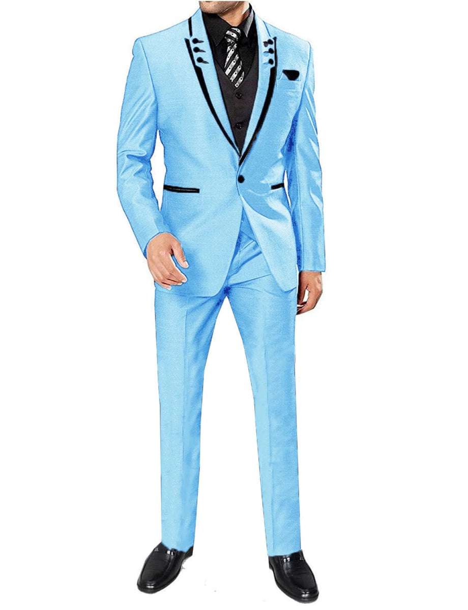 Men's 3 Pieces Suits Wedding Suits One Button Groom Tuxedos Men Leisure Boutique Business Wedding Suit Jacket Pants Vest - SHOWLU FASHION STORE