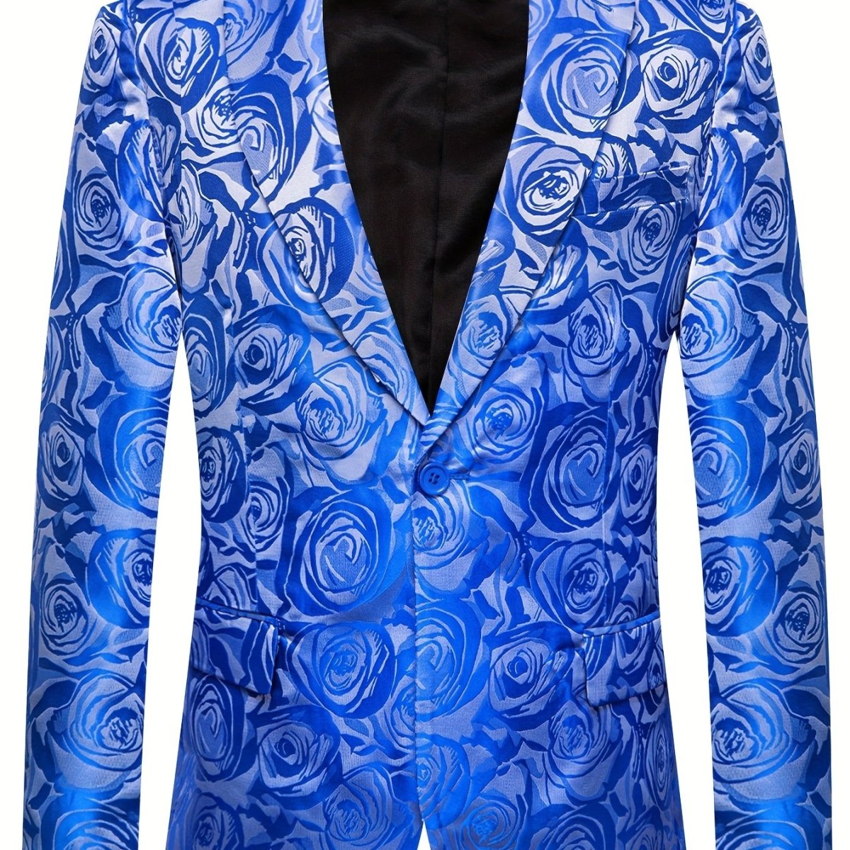 Men'S Blazer Floral Suit Jacket Slim Fit Stylish Blazer for Men Dinner Party Prom Wedding Tuxedo Jacket Single Pieces No Bow Tie No Shirt - SHOWLU FASHION STORE
