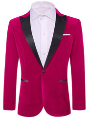 Men'S Blazer Floral Suit Jacket Slim Fit Stylish Blazer for Men Dinner Party Prom Wedding Tuxedo Jacket Single Pieces No Bow Tie No Shirt - SHOWLU FASHION STORE