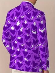 Men's Classic Solid Color Blazer - Casual Polyester & Elastane, Button Detail, Perfect for All Seasons - SHOWLU FASHION STORE