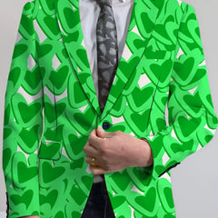 Men's Classic Solid Color Blazer - Casual Polyester & Elastane, Button Detail, Perfect for All Seasons - SHOWLU FASHION STORE